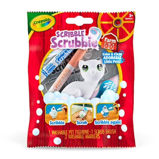 Crayola® Scribble Scrubbie® Farm Animal Blind Pack